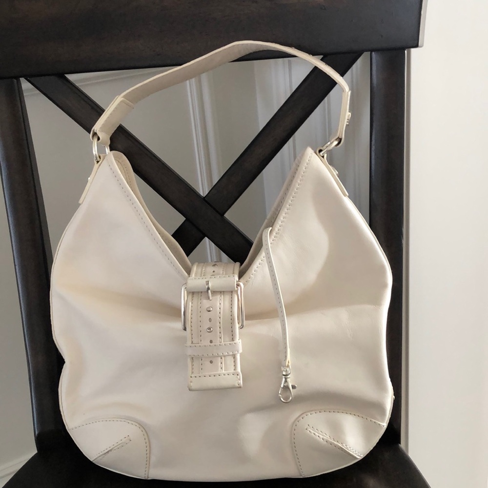 Michael Kors cream hobo bag